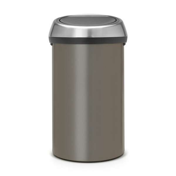 Brabantia Afvalbak Touch Bin 60 liter Platinum / Matt Steel Fingerprint Proof