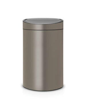 Brabantia Afvalbak Touch Bin New 40 liter Platinum