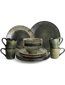 Dutch Rose Serviesset 16dlg Groen Organic