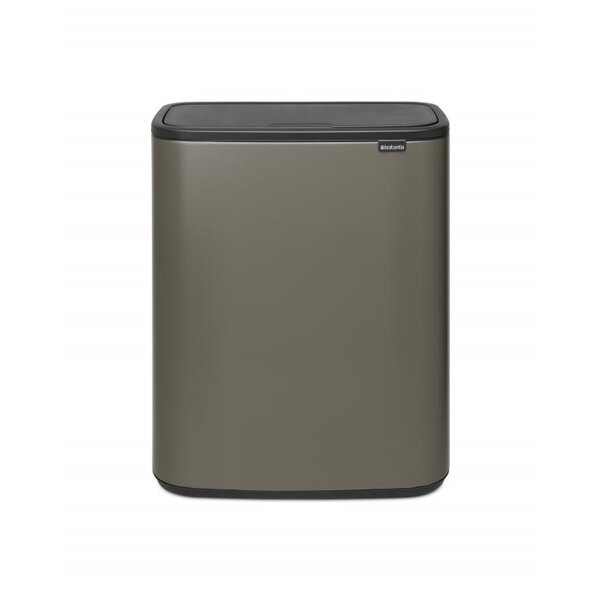 Brabantia Touch Bin afvalemmer Bo 2 x 30 liter Platinum