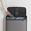 Brabantia Touch Bin afvalemmer Bo 2 x 30 liter Platinum