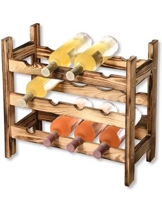 Kesper Wijnrek 12 flessen dennen gebrand