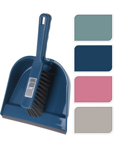 Excellent Houseware Stoffer en blik 4ass