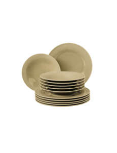 Seltmann Serviesset 12dlg Seltmann Beat zandkleurig