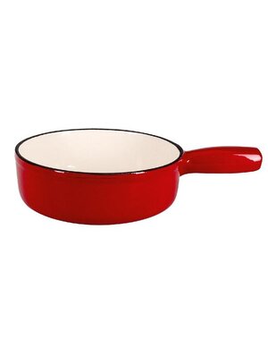 Nouvel Fonduepan 22cm geëmailleerd gietijzer rood