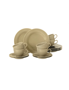 Seltmann Serviesset koffie 18dlg 6pers Seltmann Beat zandkleurig