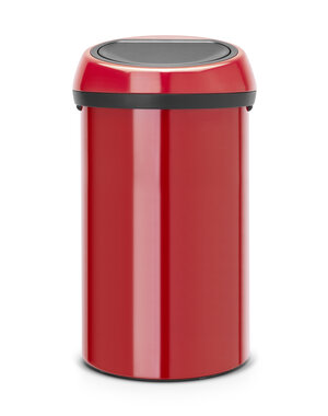 Brabantia Afvalbak Touch Bin  60 liter Passion Red Brabantia