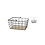 Home & Styling Mand metaal met handvaten 30 x 25 x 15 cm