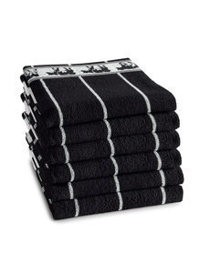 DDDDD Keukendoek Koe zwart/wit set van 6