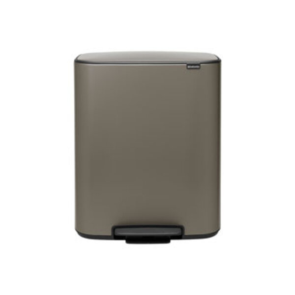 Brabantia Pedaalemmer Bo 60 liter Platinum