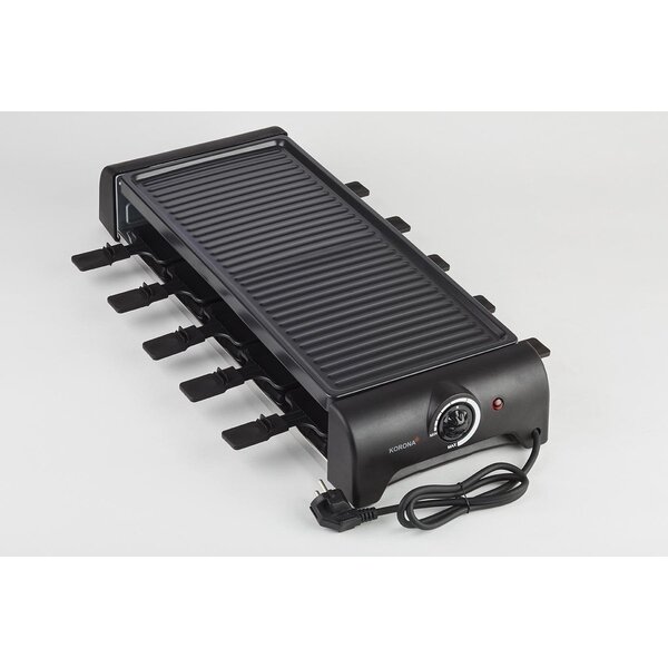 Korona Gourmetstel-reclette 10 persoons zwart Korona