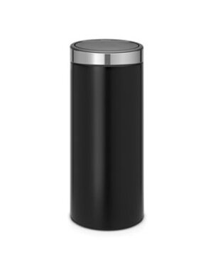 Brabantia Afvalbak Touch Bin New 30 liter Matt Black / Fingerprint Proof deksel