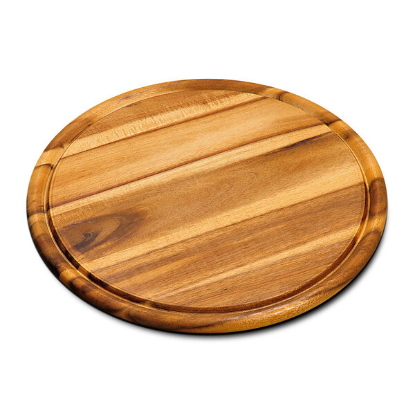 Kesper Snijplank-Bistrobord Acacia geolied rond 30cm