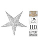 Home & Styling Ster zilver glitter 60cm led