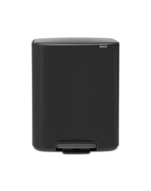 Brabantia Pedaalemmer Bo 2 x 30 liter Matt Black