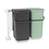 Brabantia Afvalemmer Sort & Go 2 x 16 liter Jade Green & Dark Grey