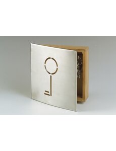 Zeller Sleutelkastje hout/rvs