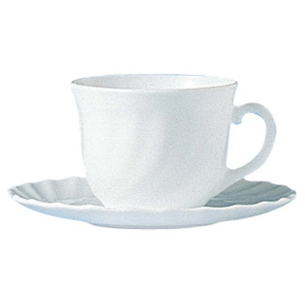 Luminarc Kop en schotel 22cl Trianon Wit