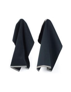 Bunzlau Castle Set keuken- en theedoek Solid Black