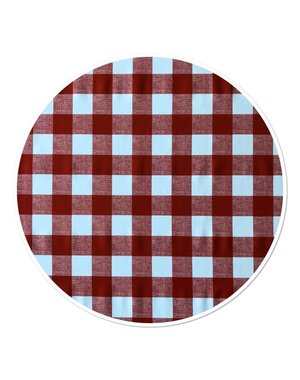 Wicotex Tafelzeil Ø160cm rond ruit rood