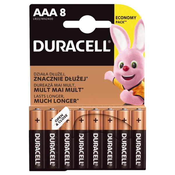 Duracell Batterij AAA Duracell Plus Power set/8