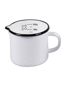 Kruger Maatbeker/Melkkoker 12cm Emaille 1,0L
