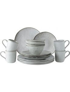 Dutch Rose Serviesset 16dlg Licht Grijs Organic