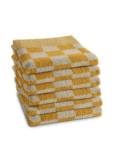 DDDDD Keukendoek Barbecue okergeel set van 6