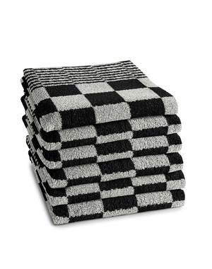 DDDDD Keukendoek Barbeque zwart set van 6