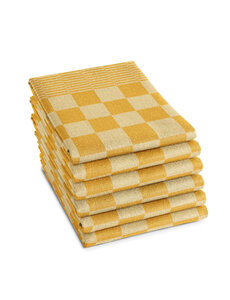 DDDDD Theedoek Barbecue okergeel set van 6