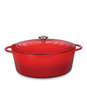 Kuchen Profi Braadpan 35cm ovaal rood Küchenprofi