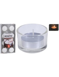 Home & Styling Theelichthouder glazen set 8sts