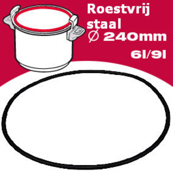 Ring Snelkookpan 24 cm Lagostina | van 't Ende