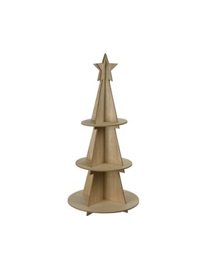  Etagere kerstboom hout 38x79cm