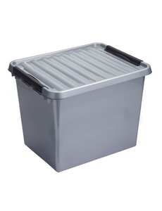 Sunware Opbergbox Q-line 52L zilver