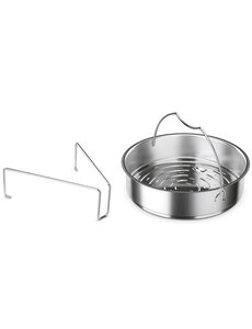 Fissler Inzet bakje 22cm met driepoot voor Snelkookpan