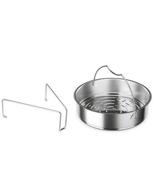 Fissler Inzet bakje 22cm met driepoot voor Snelkookpan