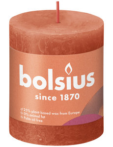 Bolsius Stompkaars Rustiek earthy orange 80/68
