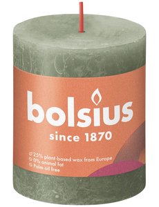 Bolsius Stompkaars Rustiek fresh olive 80/68