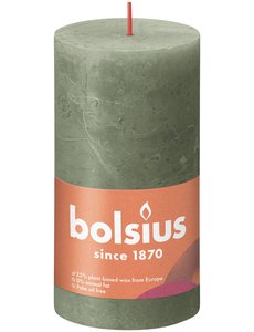 Bolsius Stompkaars Rustiek fresh olive 130/68