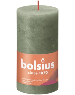 Bolsius Stompkaars Rustiek fresh olive 130/68