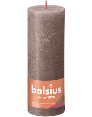 Bolsius Stompkaars Rustiek taupe 190/68