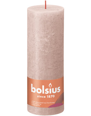 Bolsius Stompkaars Rustiek misty pink 190/68