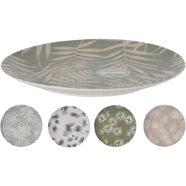 Excellent Houseware Bord melamine 25cm 4 assorti