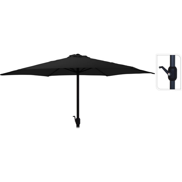 Parasol ø3m zwart 180 gram