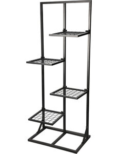 Pro Garden Plantenrek met 4 schappen zwart Progarden