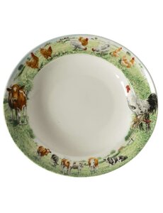 Wiebe van der Zee Bord Diep 23cm Koe Kip Wiebe's Farm