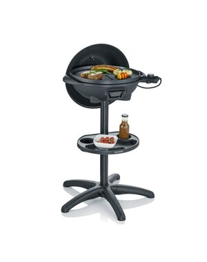 Severin Barbecue - Grill elektrisch staand met kap PG8541 zwart