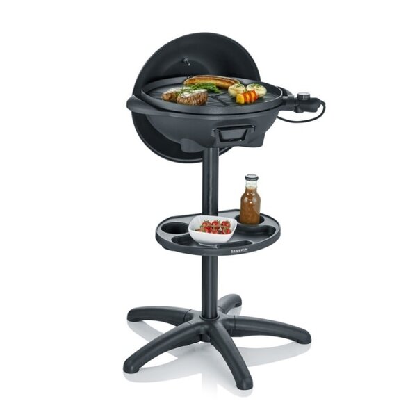 Severin Barbecue - Grill elektrisch staand met kap PG8541 zwart