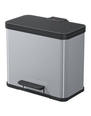 Hailo Pedaalemmer öko duo plus l silver (17 + 9 liter)